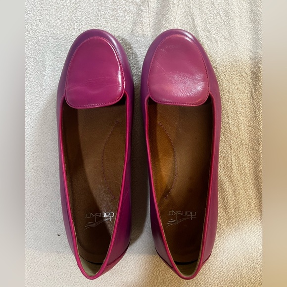 Dansko Nastacia Nappa Leather Loafers in Pink/purple worn once size 38 - Picture 8 of 8